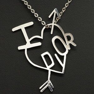 i heart dior necklace
